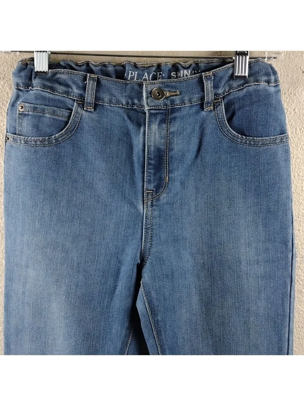 𝅺CHILDREN'S Place Blue Light Medium Wash Five Pocket Mid Rise Skinny Jeans